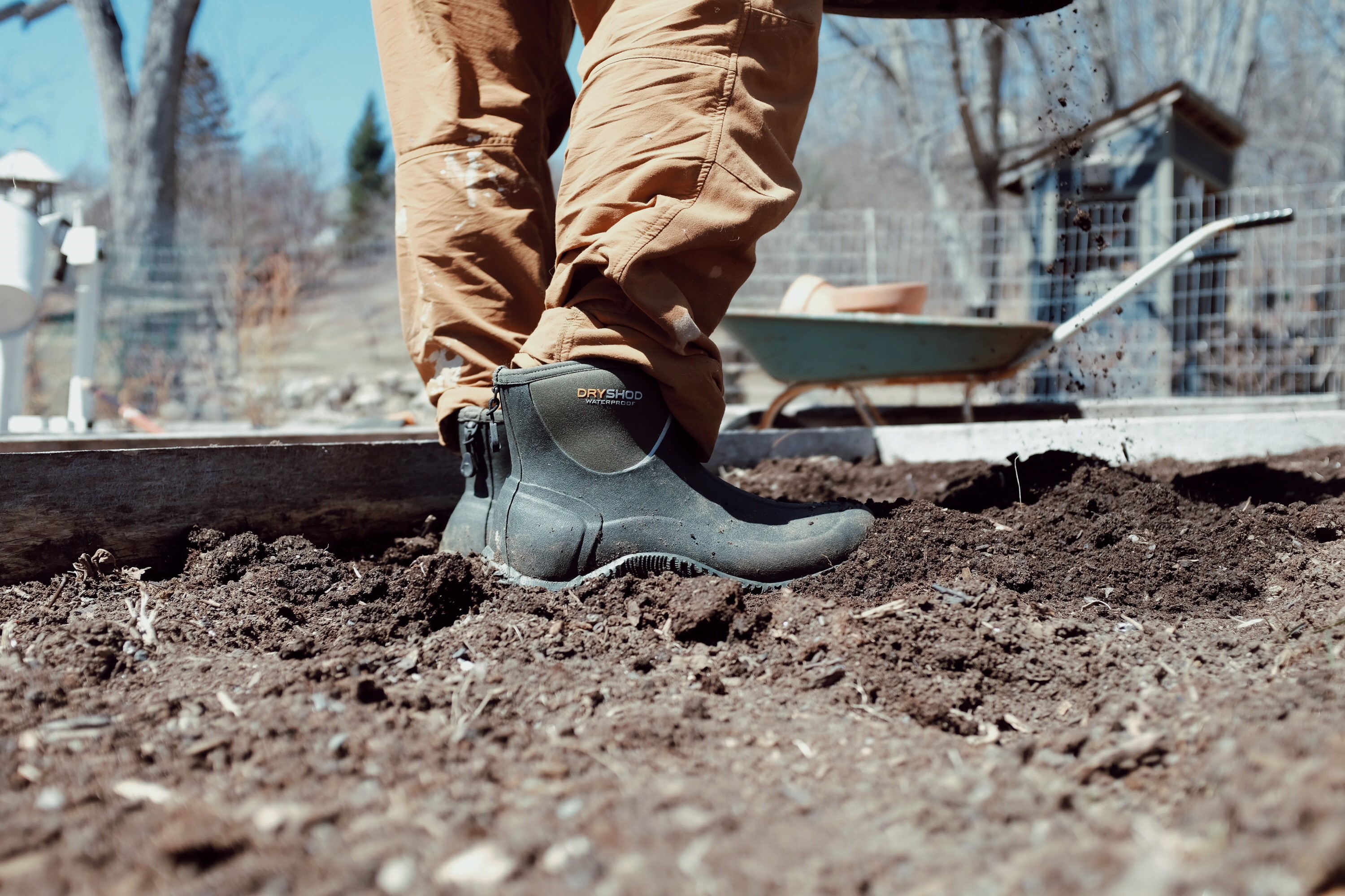 Legend Camp Boots in the Garden